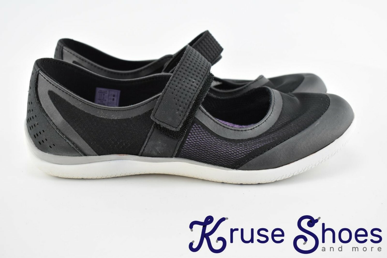 Lands End Womens Mary Jane Adjustable Strap Mesh Water Shoes Black Size 9D  | eBay