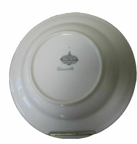 LIMOGES Charles Ahrenfeldt Deauville 7 7/8" Flower RIMMED SOUP BOWL France - Picture 2 of 2