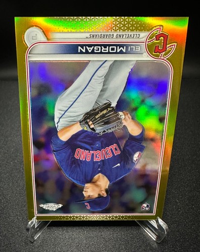 2022 Topps Chrome Baseball - Eli Morgan - True Gold Refractor - 06/50 - #62 - Picture 3 of 4