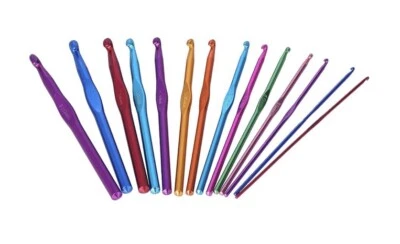 Crochet Hook Single Aluminium 2mm–12mm Size Options Knitting Tool