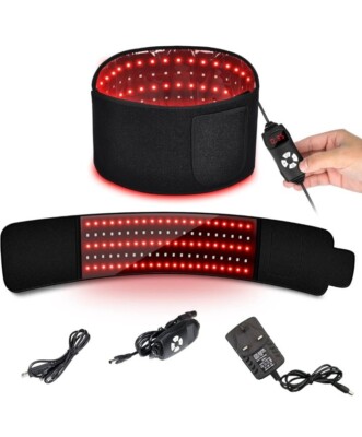Infrared & Red Light Therapy for Back, Arms Treatment Pain Relief Brace Wrap Pad