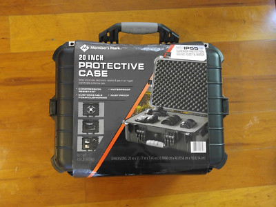 Member's Mark 20 Inch Protective Case IP55 Rated Safety Box Black Pelican Style