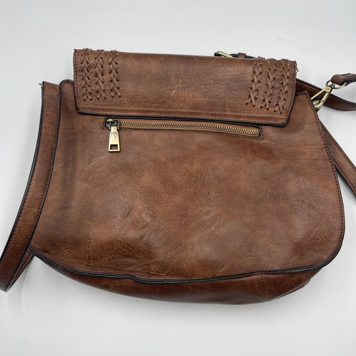 Antik Kraft Women's Anthropologie Handbag Satchel Crossbody Brown Tassel - Picture 6 of 13