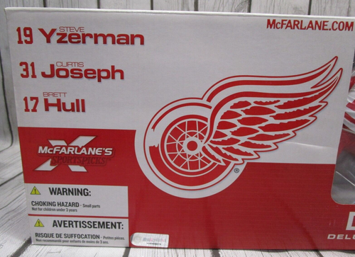 McFarlane Toys Hockey Detroit Red Wings Yzerman, Joseph, Hull Deluxe 3-Pack New - Picture 7 of 12