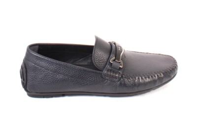 ROBERTO SERPENTINI 54400a Navy Leather Moccasins Loafers Shoes RobertoSerpentiniMen_sBlueSlip  main image 3
