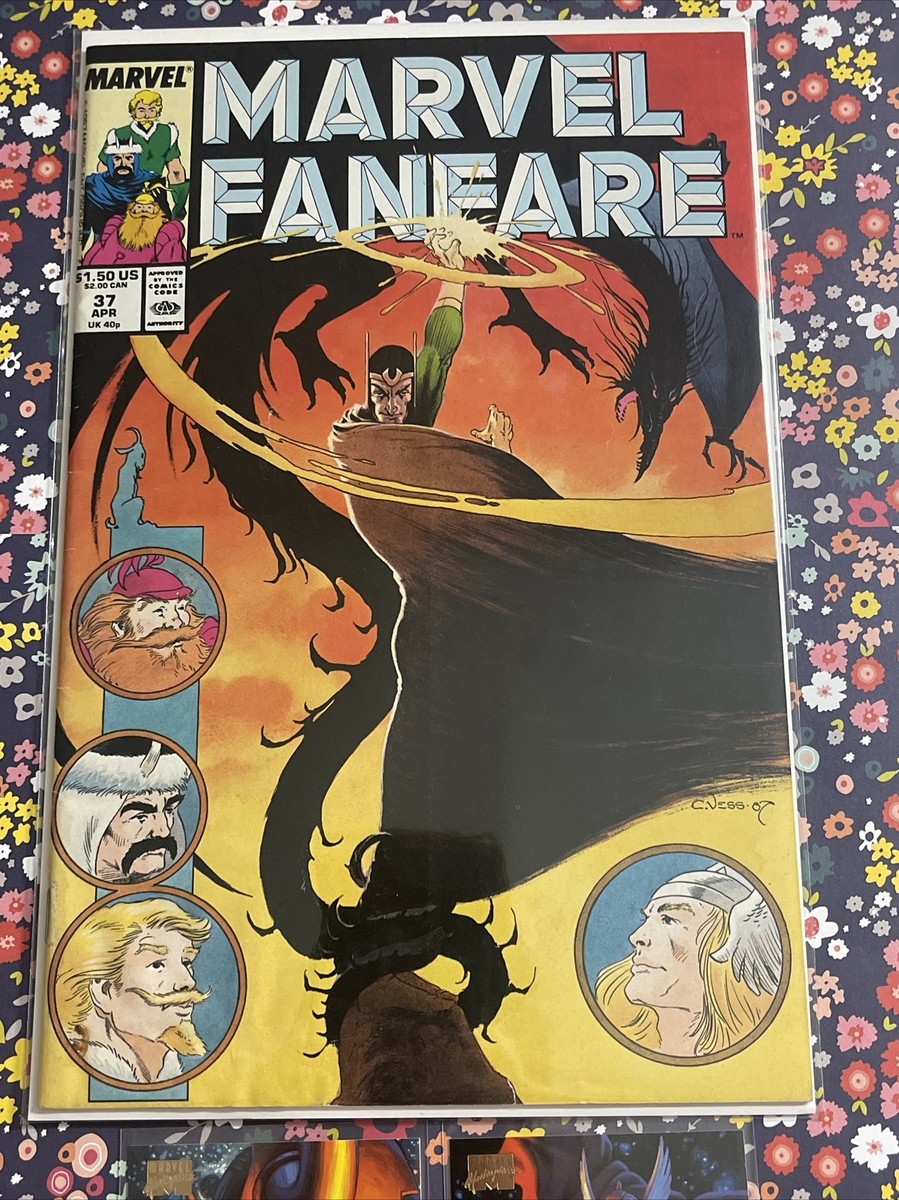 MARVEL FANFARE #37 CHARLES VESS LOKI COVER 1988 marvel