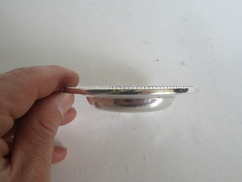 Antique Peru Sterling Silver Bowl & 1866 1/5 Sol Silver Coin Nut Bowl Dish - Picture 12 of 24