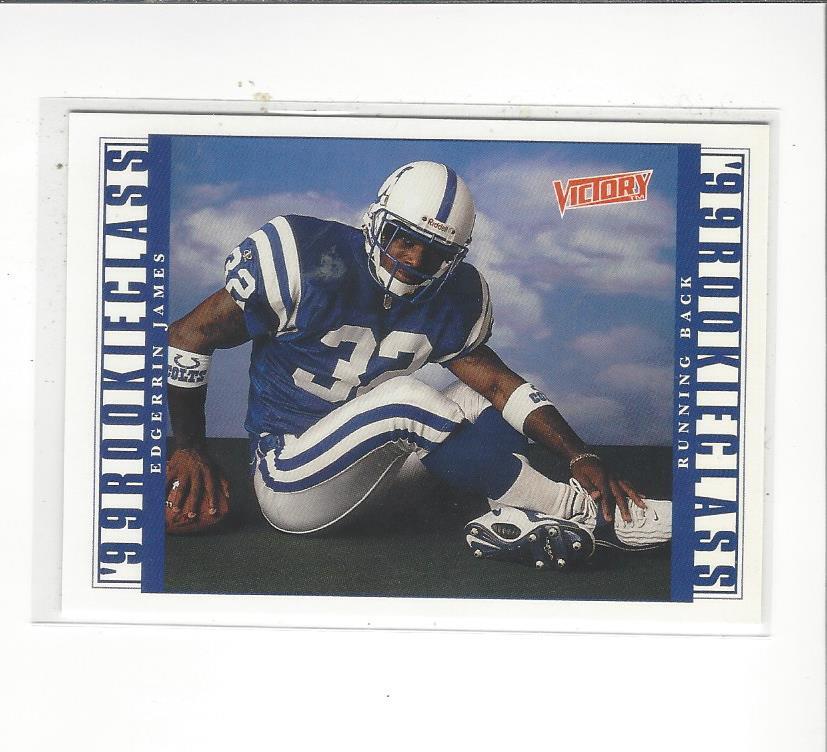1999 Upper Deck Victory #384 Edgerrin James RC Rookie Colts