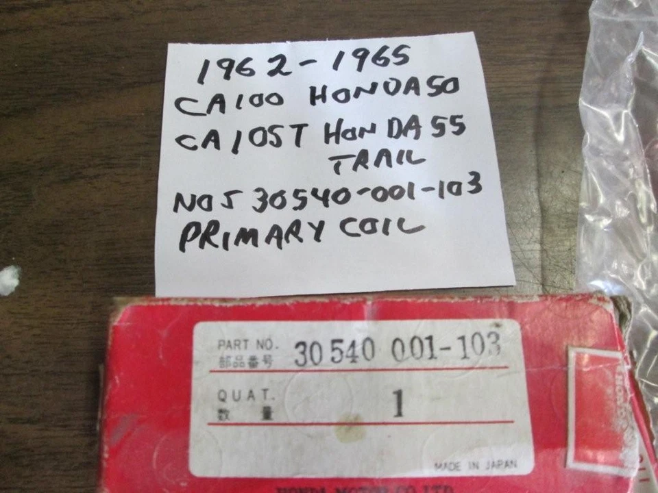 N.O.S. Honda CA100 Honda 50 CA105 Honda 55 primary coil NOTE 55 MM BOLT PATTERN - Image 2 of 4