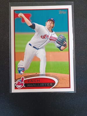 2012 Topps Baseball Zach McAllister RC #570 Cleveland Indians