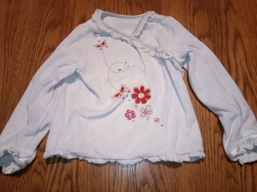 Mädchen weiß Essentials Schlaf Pyjama Langarm Oberteil 4-5 Jahre