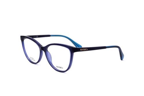 Max&Co. MO5039 090 SHINY BLUE 54/14/140 WOMAN Eyewear Frame - Picture 1 of 3