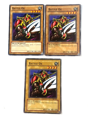 Battle Ox - SDK-005/SKE-002 / YSKR-EN004 - Common - Unl Edition  HP - Yugioh! X3