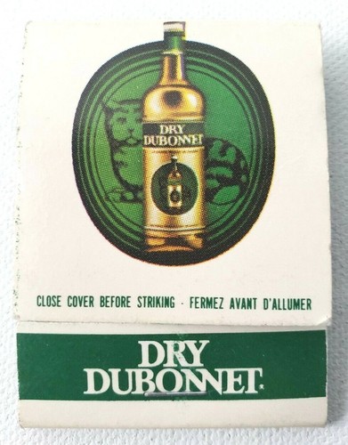 Vintage DRY DUBONNET Liquor Canada Matches Matchbook - Bild 1 von 4