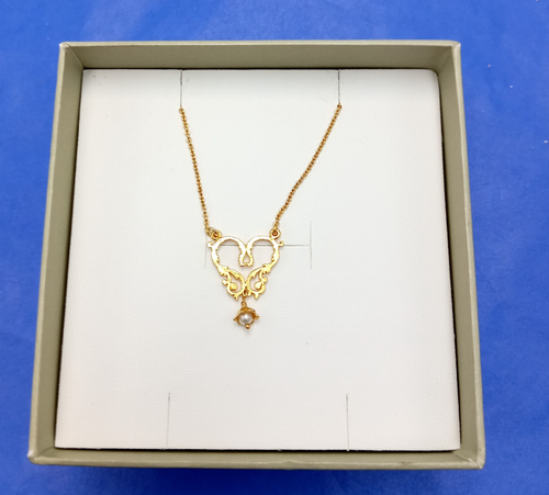 Alex Monroe Ornate Pearl Necklace – Gold-Plated Silver Limited Edition of 2 New - 第 1/4 張圖片