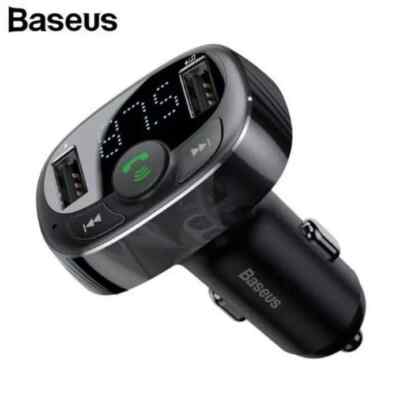 Baseus 3.4A Dual USB Car Charger bluetooth FM Transmitter Handsfree Car Kit Play