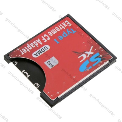 SD/SDHC/SDXC zu Compact Flash CF Speicherkarte Adapter Kartenleser Reader Teile~