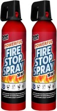 One Chem - 2 x 750g Fire Stop Spray - For Home, Kitchen, Car, Caravan, Camping