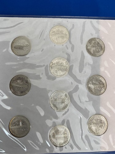 First commemorative mint Last Ten Years Mercury Dimes 1936-1945 - Picture 4 of 6