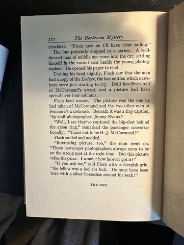 1940 FLASH EVANS AND THE DARKROOM MYSTERY BY FRANK BELL HC DJ HARD TO FIND! - Picture 7 of 11