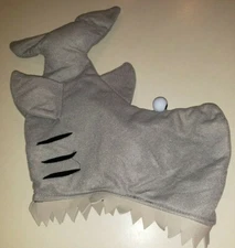 adults MEN WOMEN TEEN BOY GIRL GRAY SHARK HAT TEETH EYEBALLS! HALLOWEEN COSTUME
