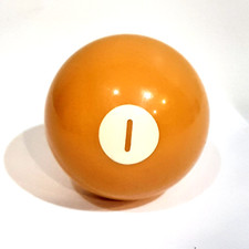 VINTAGE REPLACEMENT 1 BILLARD POOL BALL 2 1/4" STANDARD REGULATION