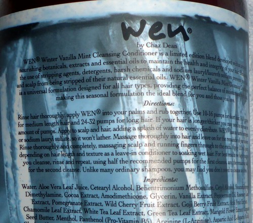 Wen Cleanser - Vanilla Mint - 16 fl oz - no pump - Picture 3 of 4