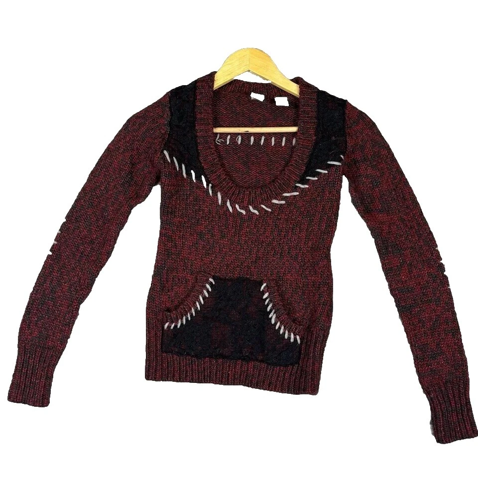 Suéteres para mujer Buckle Negro Sólido