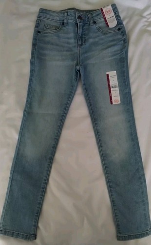 NWT GIRLS WONDER NATION SKINNY ADJUSTABLE WAIST CASUAL SCHOOL DENIM JEANS 8 x24L