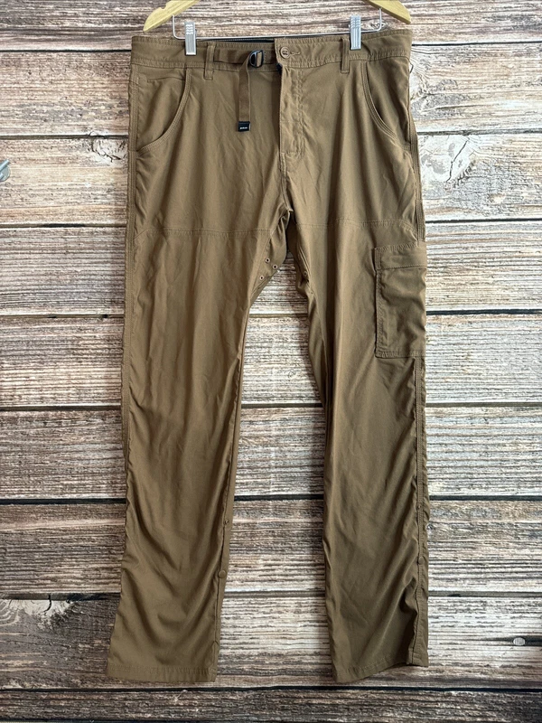 prana hiking zion ii stretch cargo belted roll up pants