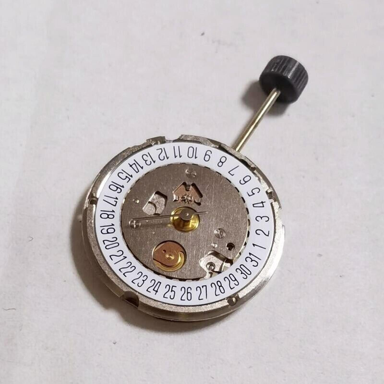 3-Hand Quartz Movement with Date at 6 for 956.412 Watch Replacement Parts
