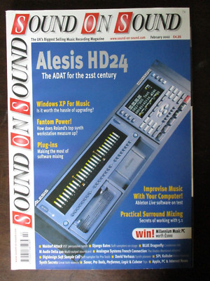 SOUND ON SOUND UK MAGAZINE FEBRUARY 2002 ALESIS HD24 WALDORF ATTACK VST MUSIC