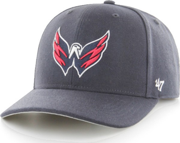 47 Brand Wahington Capitals Cold Zone Navy Curved Visor Cap Snapback-image