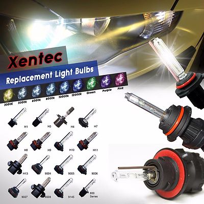 Two Xentec 35W 55W HID Kit 's Xenon Replacement Light Bulbs + extension Wire set