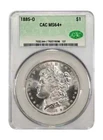 1885-O MS64+ Morgan Silver Dollar CACG