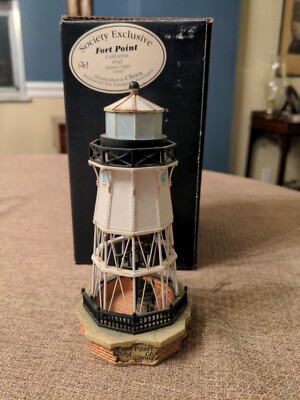 Harbour Lights - Fort Point, CA - Society Exclusive Lighthouse - COA, boxed