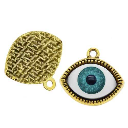 14 un. Dijes Colgantes Joyería Artesanía Ojos de Demonio Ojos Malos de Ojos Surtidos 22x20mm - Imagen 25 de 28
