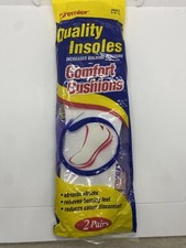 Premier Comfort Insoles Foam Cushions 2 Pairs Men  s Size 9-10 New Made In USA