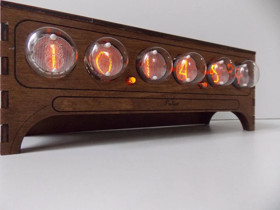 Nixie tube clock IN1 table desk retro old vintage clock for bedroom JTNlab - Image 2 of 4