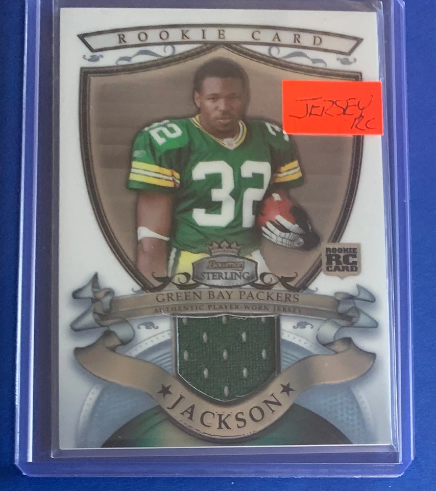 Brandon Jackson BSRR-BJ Rookie Jersey Patch 2007 Bowman Sterling Packers R1 - Image 2 of 4