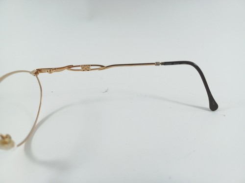 ESCADA E015 Gold Eyeglasses Frame 52-18x135 Used Condition Free Lens Wipes #6 - Picture 6 of 10