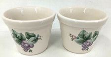 PFALTZGRAFF GRAPEVINE 2 Herb Pots Planters Flower Pots Excellent Unused