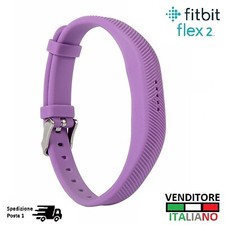 Cinturino di ricambio bracciale FITBIT FLEX 2 wrist band VIOLA LIGHT PURPLE fit
