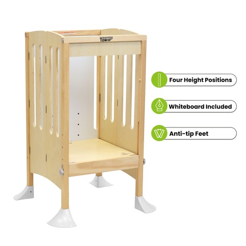 Torre de Aprendizaje Plegable Grow 'N Stow, Contador de Cocina Montessori Ajustable para... - Imagen 6 de 8