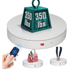 12.6Inch/350lbs Capacity Large Rotating Platform,Remote Rotating Display Stand