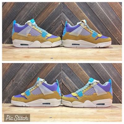 CRISP NIKE AIR JORDAN 4 RETRO UNION LA X  DESERT MOSS , DJ5718-300, SIZE 5  
