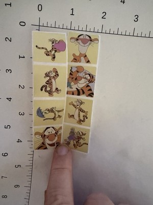 STICKER SHEET: Disney Tigger Winnie The Pooh Bear Piglet Stickers