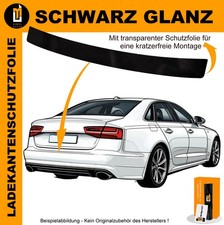 LACKSCHUTZFOLIE LADEKANTE FÜR AUDI A7 SPORTBACK 4G 2010-2018 SCHWARZ GLANZ