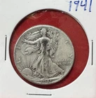 1941 P Walking Liberty Half Dollar US 90% Silver 50 Cent FACE U.S Coin