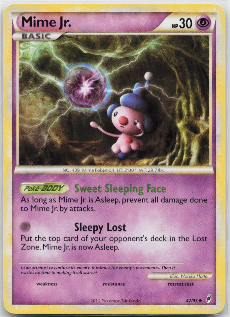 Mime Jr. Uncommon Call of Legends 47/95 Pokemon TCG